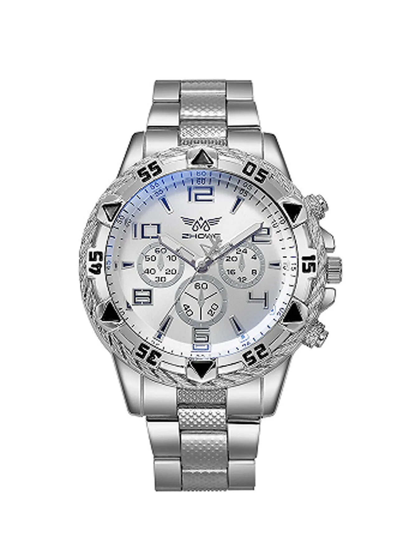 1pc Men's Business Watch Fashion Stainless Steel Men's Sports Quartz Watch Qme