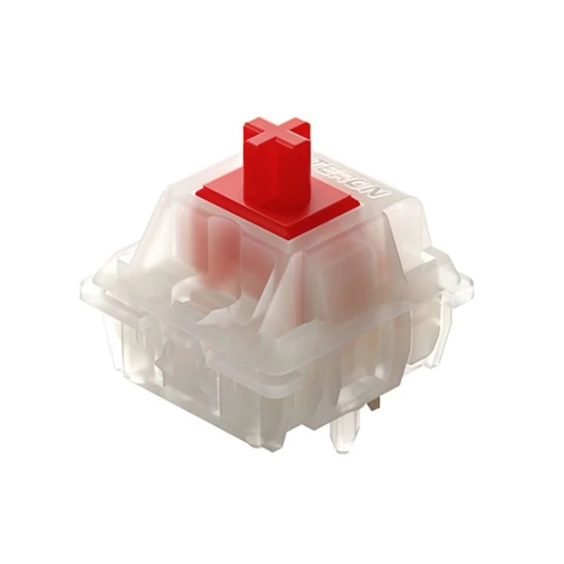 GATERON Milky Yellow Red Pro Switches Milky Yellow Pro Red Linear Lubed Switch SMD RGB Mx Switch for Mechanical Keyboard 5 Pins Qme