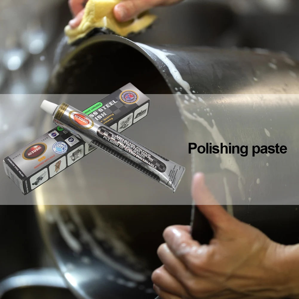 50/100g Metal Polishing Paste Multi-function Metal Polish Cream Brightening Cleaning Polishing Paste for Motorcycle Car Scratch Qme