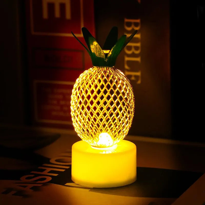 8CM LED Mini Electronic Candle Lamp Desktop Decoration Glowing Night-Light Christmas Golden Lighting Party-Decoration Star Qme