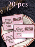 2Pcs/10Pcs/20Pcs Scratch-Off Love Coupons Couple Scratch Off Cards Valentine's Day Wedding Anniversary Creative Gifts Qme -20Pcs