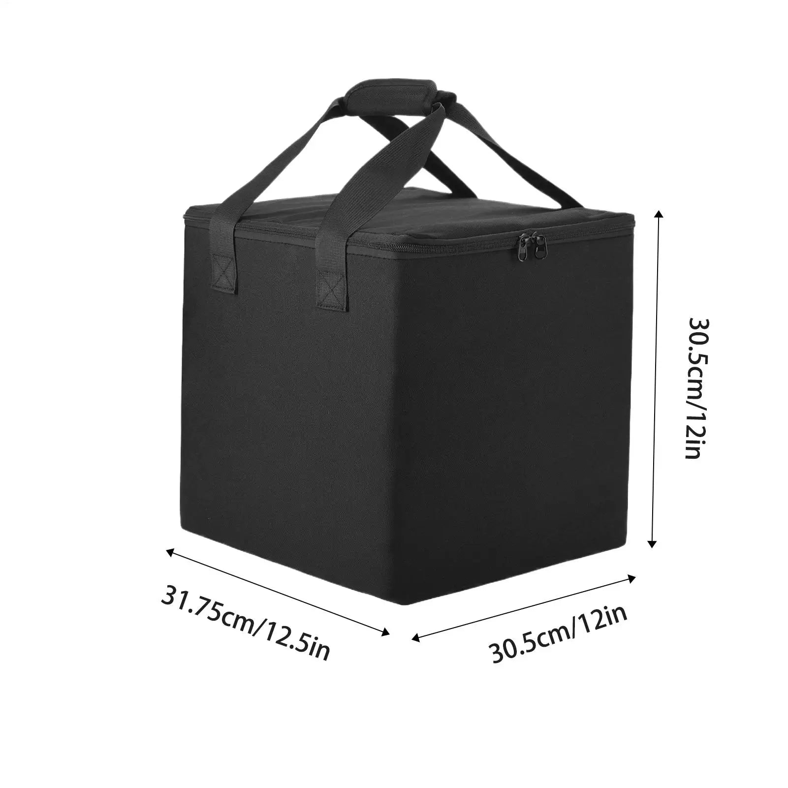 Record Album Storage With Lid Heavy Duty Organizer Holds 50 LP Records Storage Bags For Home Office School Attic Gig Collection Qme