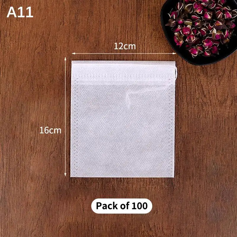 Tea Infuser Spice Loose Coffee Seal Filter Mesh Bag Disposable Pouch Qme A11