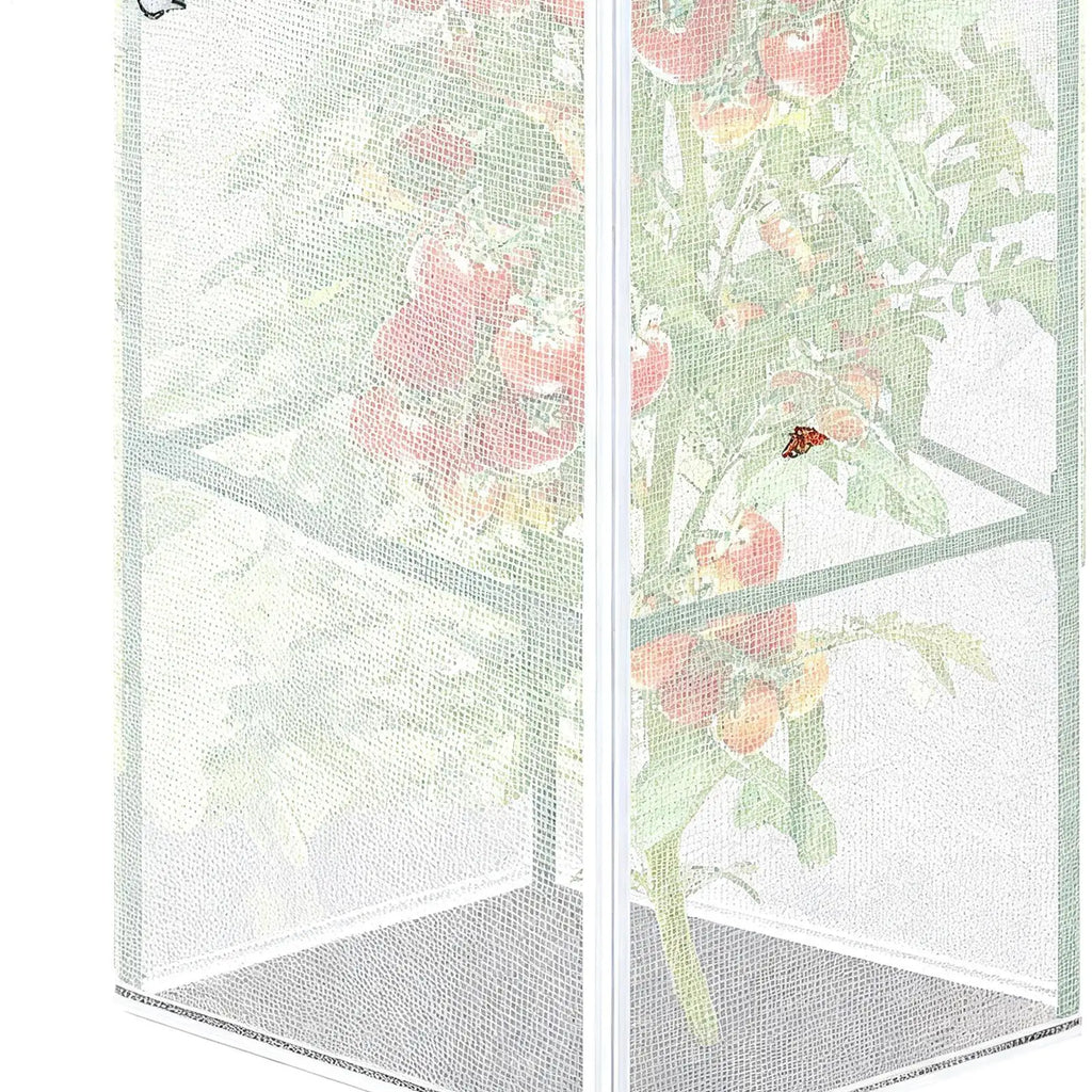 Plant Covers From Animals 59x17.7inch Square Protective Garden Net With Zipper Tomato Cage Plants Bird Barrier For Fruits Qme