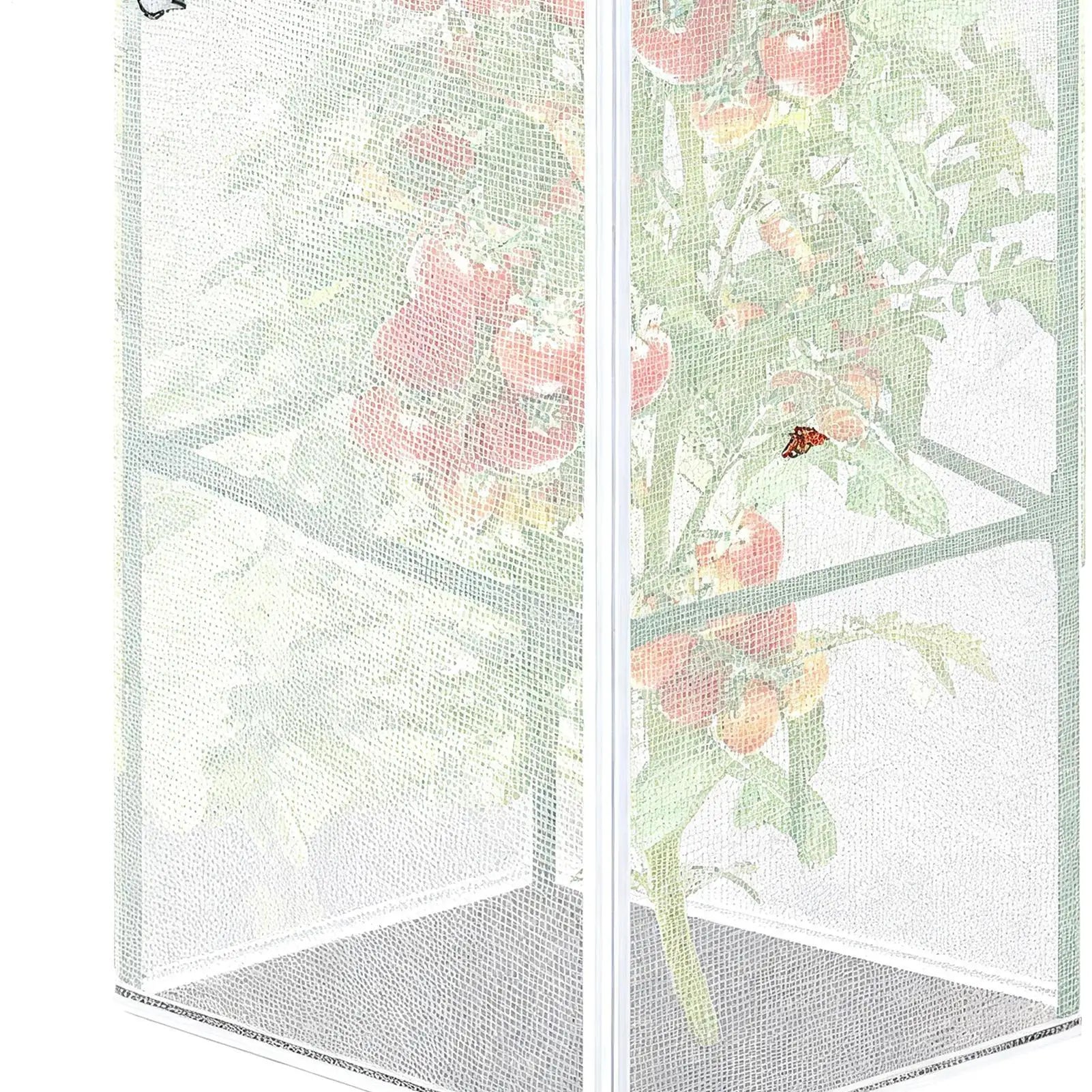 Plant Covers From Animals 59x17.7inch Square Protective Garden Net With Zipper Tomato Cage Plants Bird Barrier For Fruits Qme