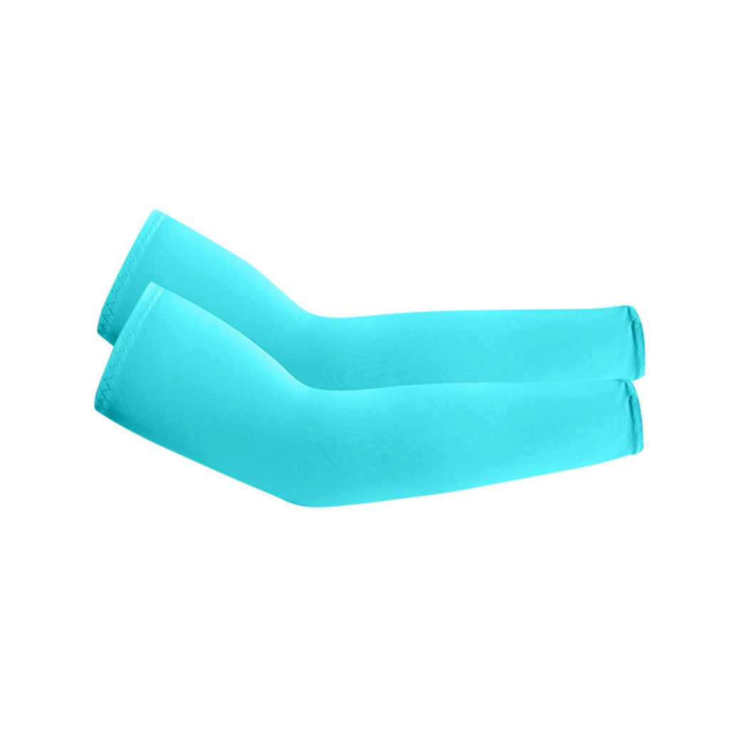 Lightweight Summer Sun-protective Sleeves for Outdoor Sports Cycling Hiking Solid Color Breathable Ice Sleeves Fishing Sleeves Qme