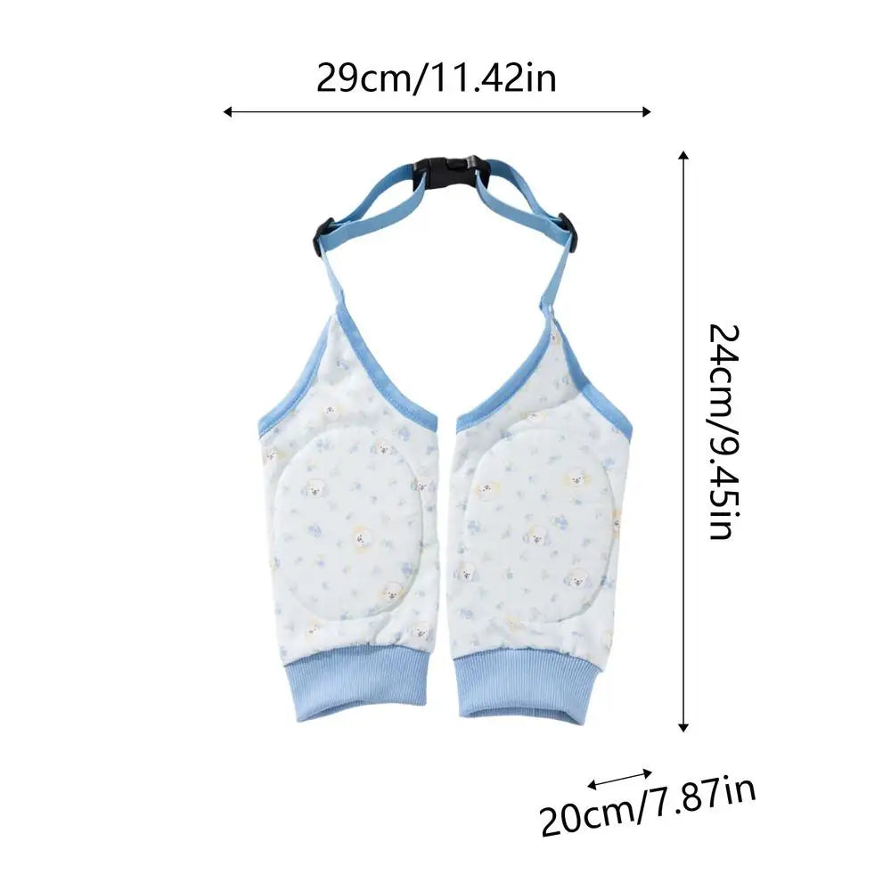 Dog Leg Wraps Anti-licking Adjustable Strap Knee Protector Sleeves Qme Blue XL China Mainland