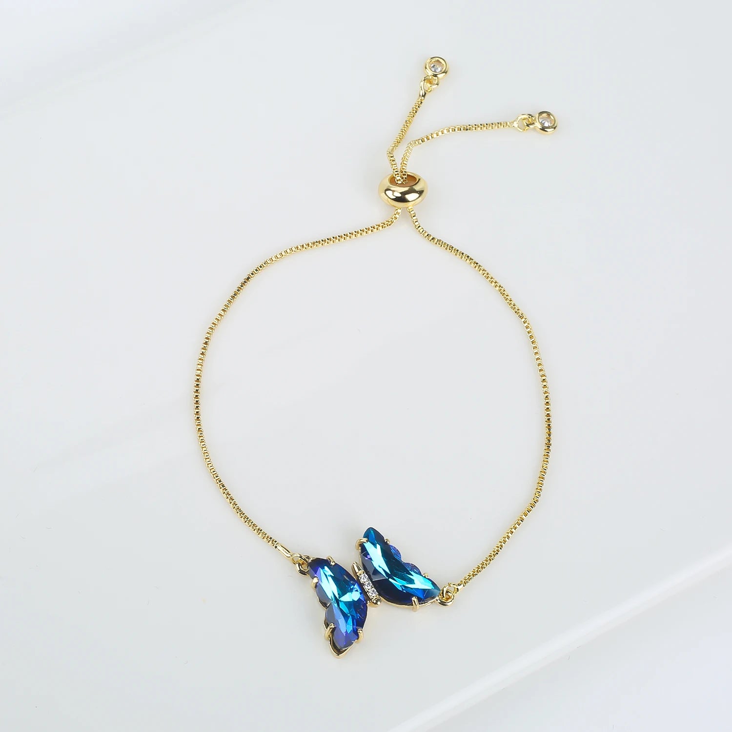 New Trend Fashion Crystal Zirconia Butterfly Charm Bracelet Temperament for Women Light Luxury Party Jewelry Gift Daily Wear Qme Bracelet 16 23cm