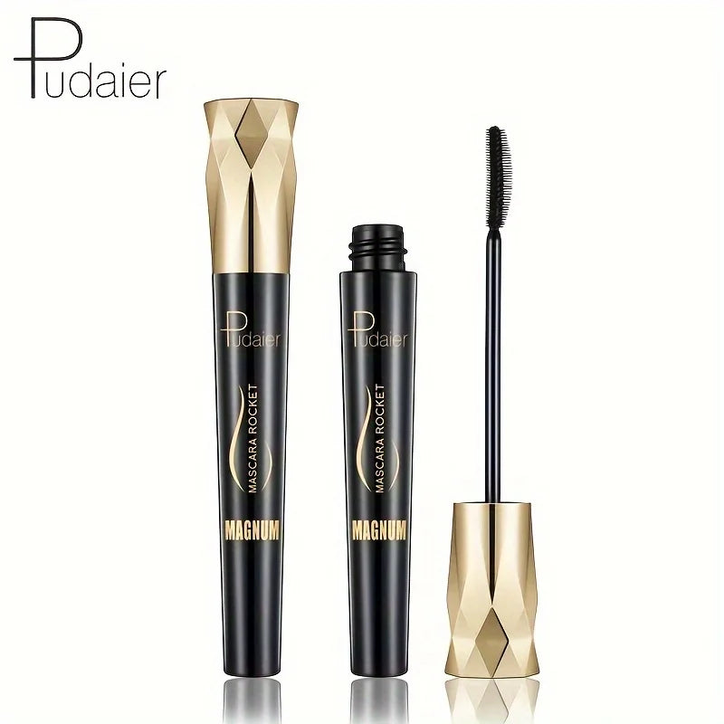 Pudaier Fiber Lash Mascara Waterproof Smudge-proof Long-lasting Black Qme