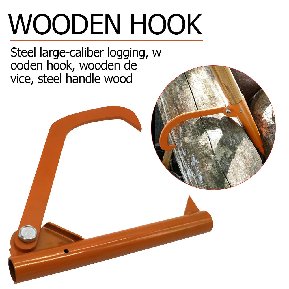Steel Roller Felling Lever Lifter Log Peavy Home Transport Cant Hook for Wood Qme