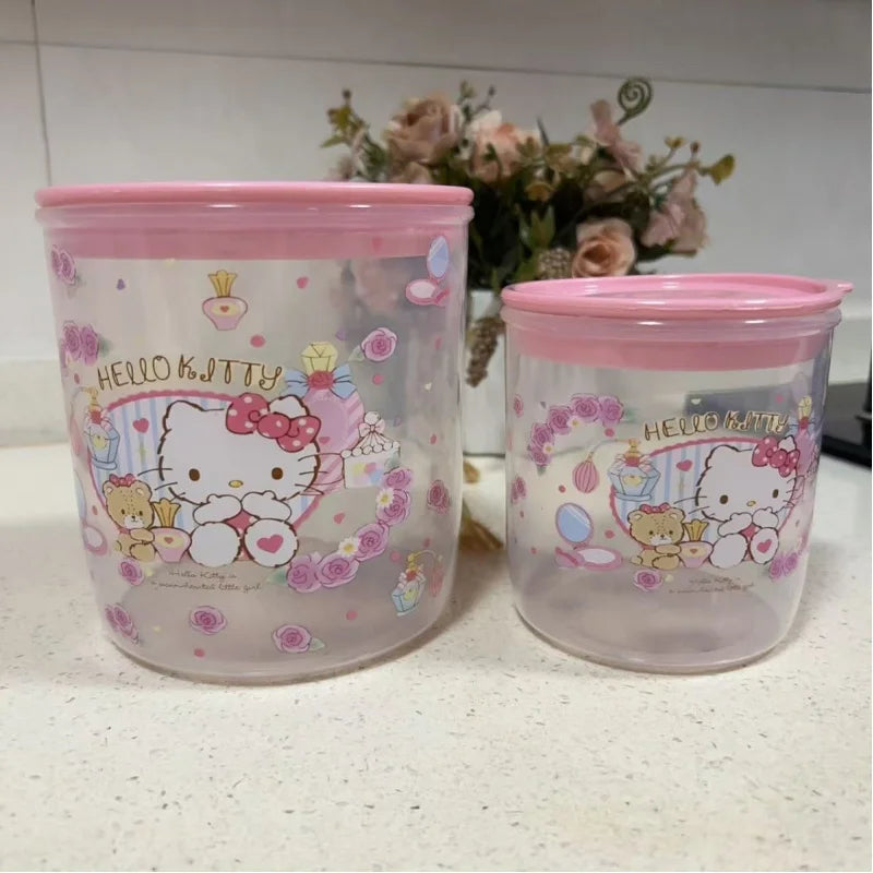 Hello Kitty Kuromi Food Storage Container Formula Can Tea and Baby Food Storage Container Snack and Whole Grain Can Qme