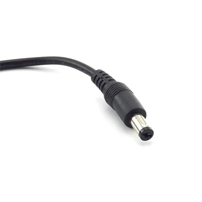 ESCAM CCTV Power Adapter Cable - 12V DC 5.5mmx2.1mm Female to Male for Camera Extension Qme