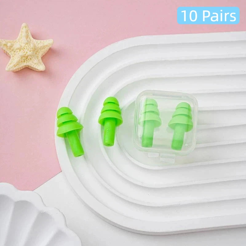 Soft Foam Earplugs 38dB Noise Cancelling 10 Pairs Multicolor