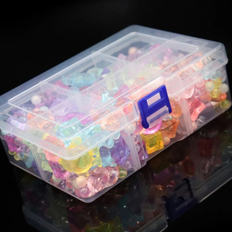 6-Grid Plastic Box Removable Storage Tools Jewelry Fishing Gear Qme