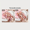 20 color eyeshadow tray, matte shimmer high pigment makeup, multi-color brown tone long-lasting daily wear eyeshadow Qme 01 and 02