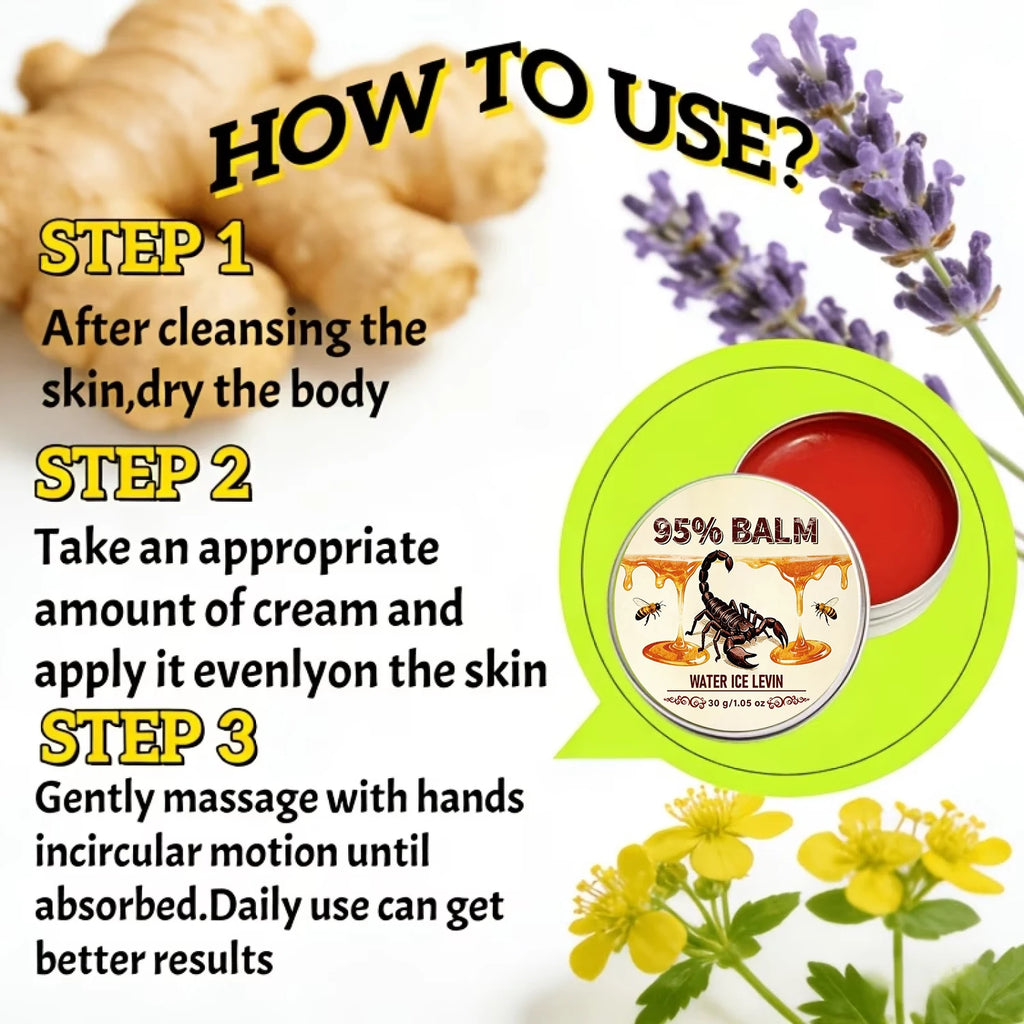 Hydrating Firming 95% Bee Venom Balm with Collagen NMN, Portable Whole Body Moisturizing Cream Qme