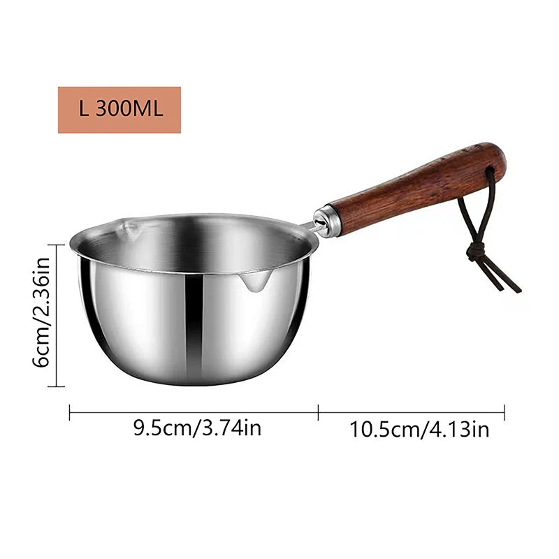 Long Handle Wax Melting Pot Stainless Steel Diy Scented Candle Soap Chocolate Butter Handmade Soap Jug Heated Coffee Milk Qme L