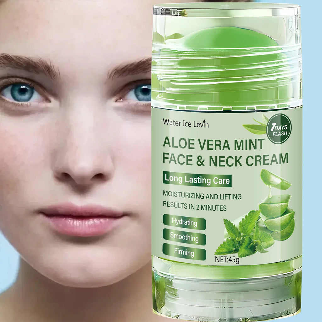45g Aloe Vera Facial Firming Cream, Natural Aloe Vera Essence, Gentle and Skin-Friendly, Effectively Reduces Fine Lines, Tightens Skin, and Moisturizes Skin Qme