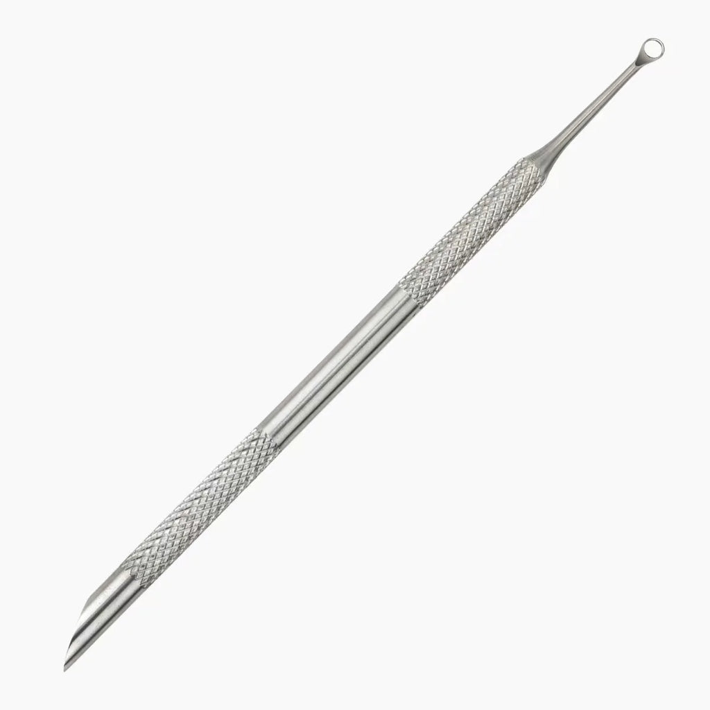 Double-ended Stainless Steel Remover Manicure Sticks Tool Bevelled Qme Silver China Mainland