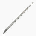 Double-ended Stainless Steel Remover Manicure Sticks Tool Bevelled Qme Silver China Mainland