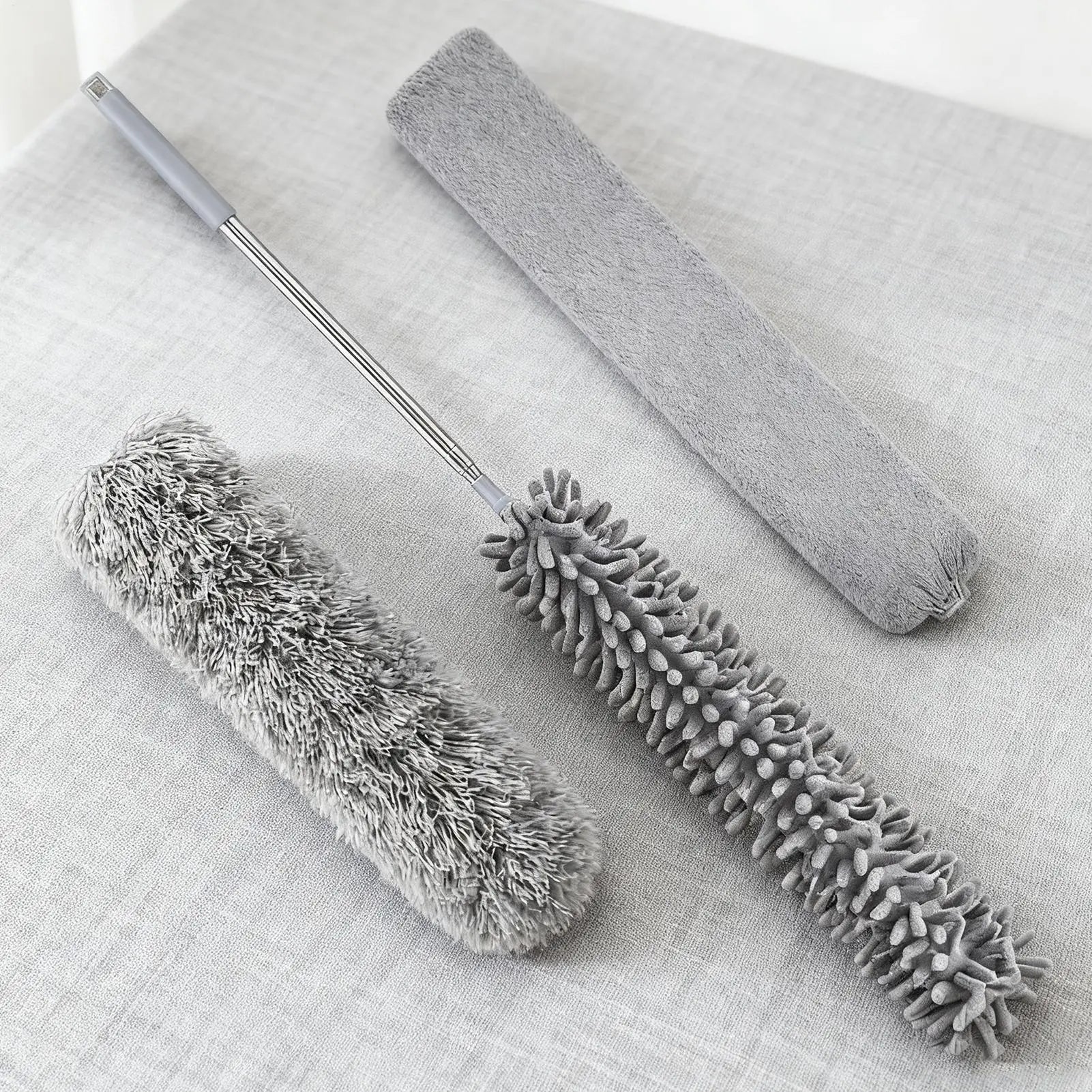 Retractable Duster Washable Microfiber Mop Household Dust Collector For Home Commercial Apartment Dormitory Kitchen Bathroom Qme