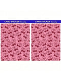 Cherry Bow Small Chip Credit Card Stickers Slim Waterproof Qme 1pc