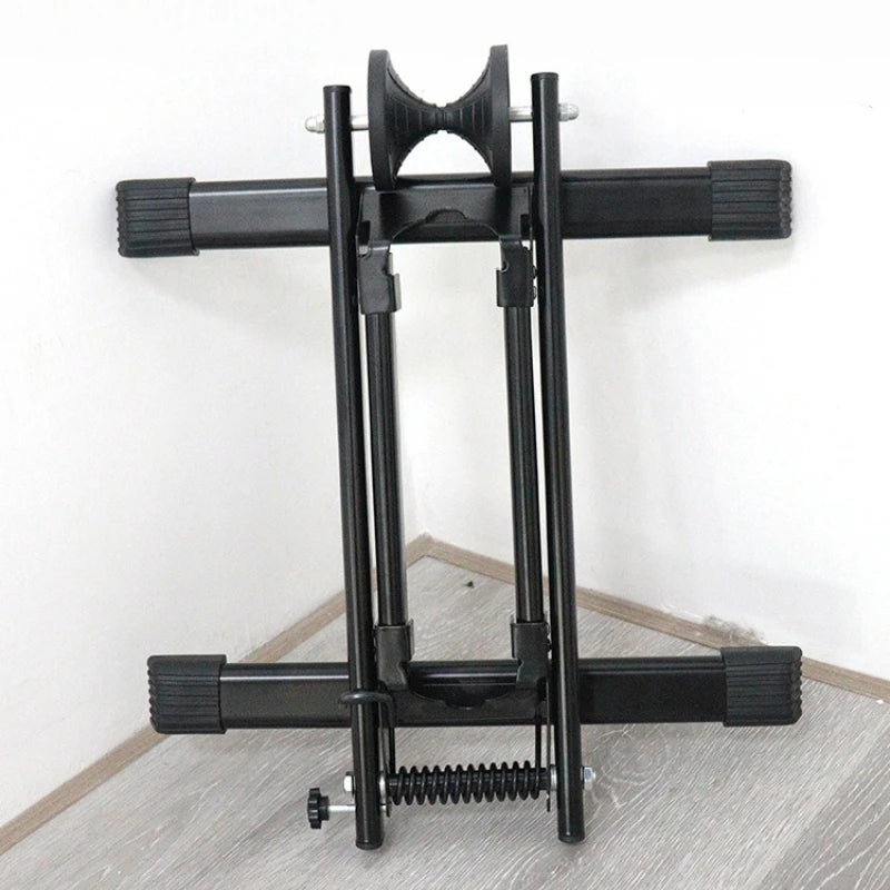 Bicycle Folding Parking Stand Mountain Bike Portable Repair Support Qme black