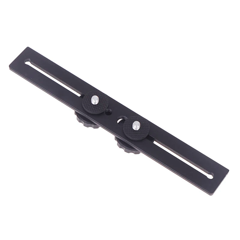 Dual Camera Mount Tripod Bracket Flash Brackets Extension Bar 1 4 Qme