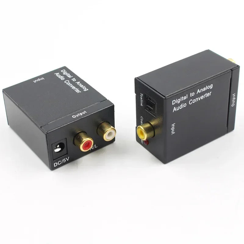 1080P Resolution Audio Converter Decoder for Audio Line, Coaxial/digital Fiber To Analog Qme