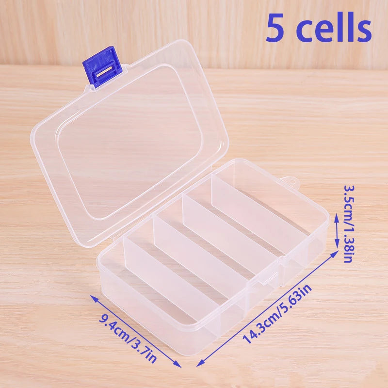 Organizer Household Travel Supplies Dust Proof Clear 5 6-grid Qme S