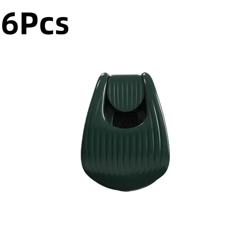 2 4 Fishing Rod Holder Fixer Clip Pole Compact Design Qme 6Pcs Green