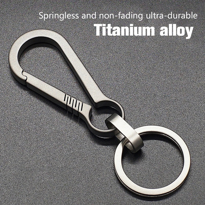 Titanium Buckles Alloy Keychain Tiranium Buckle Key Ring Car Qme