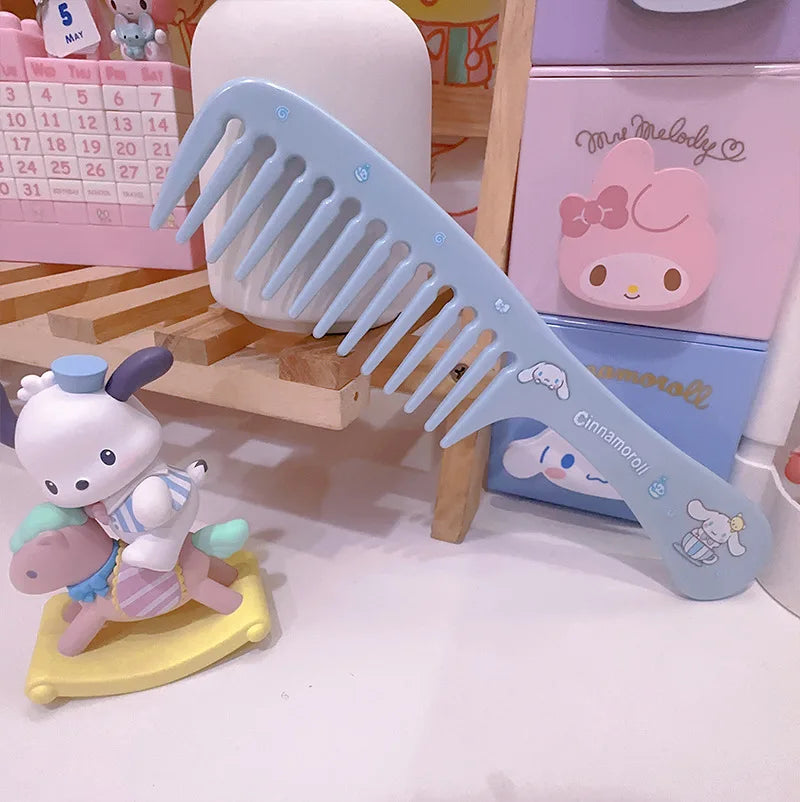 Kuro Mi Cartoon Wide-tooth Comb Household Plastic Long Straight Hair Qme 6