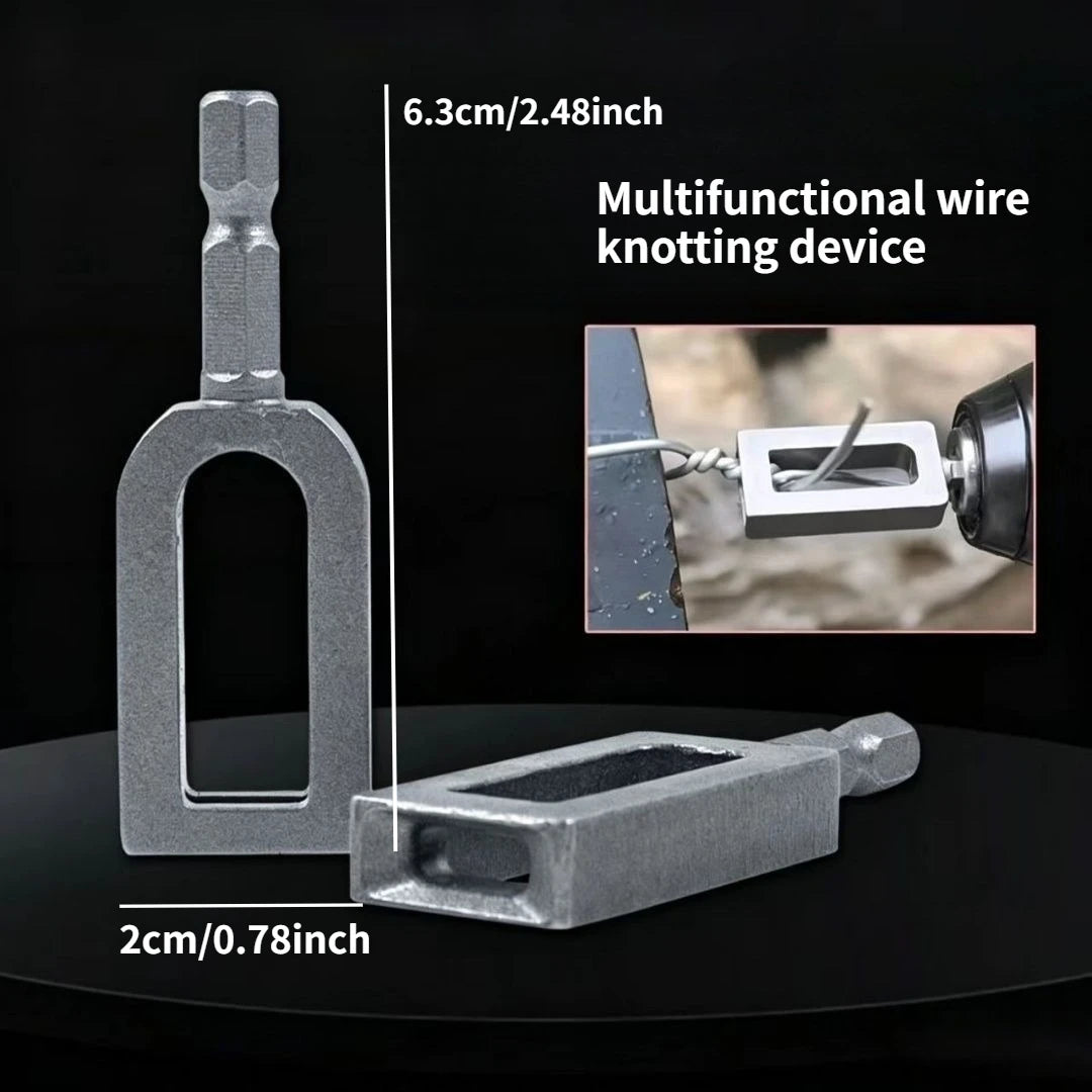 Duty Drill Wire Twister Tool For 9 & 11 Fence Wire Tying Drill Chuck Chain Link Fence Twister For Electric Drill Twisting Sleeve Qme