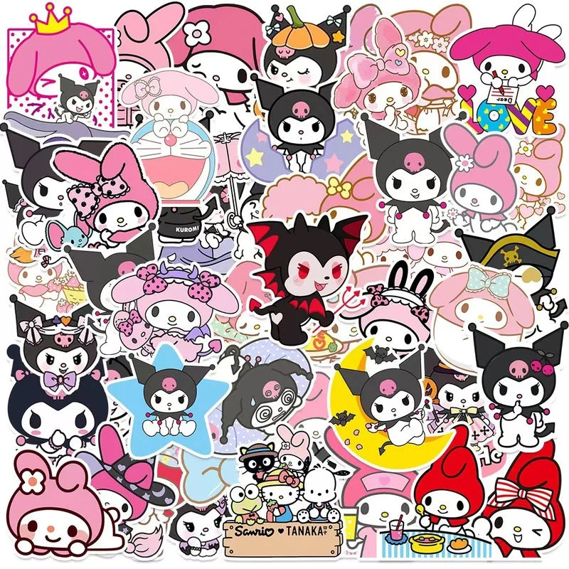 Hello Kitty Kuromi-themed Birthday Party Decorations Balloons Paper Qme