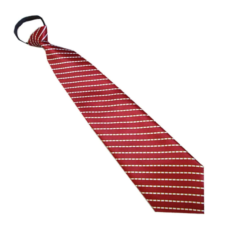 Zipper Ties Men Neck Tie Solid Striped Polka Dots Silk Neckties Men's Qme rt-1