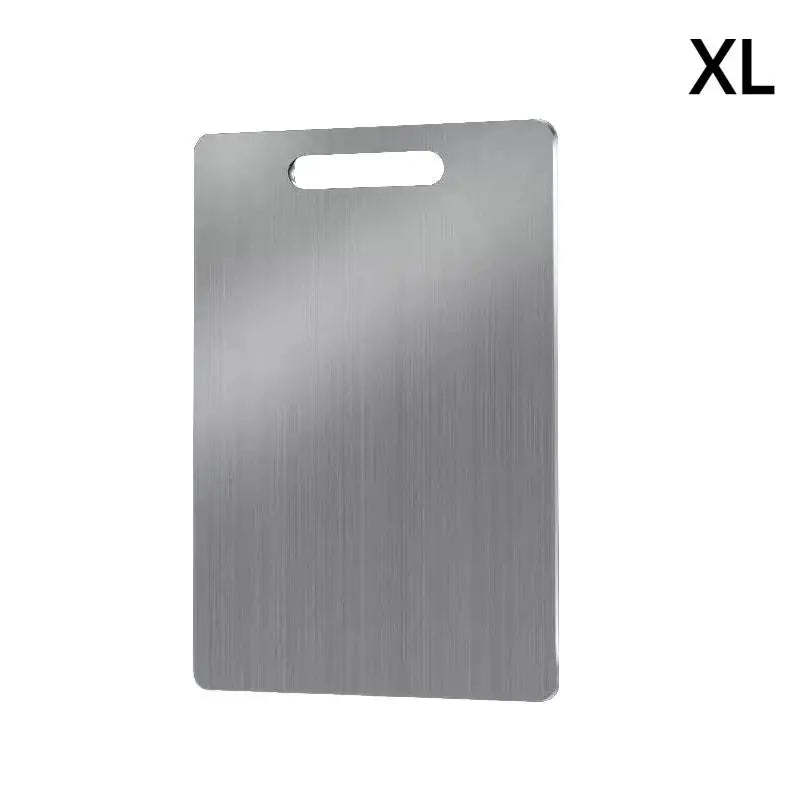 Stainless Steel Double Sided Cutting Boards Perfect Everyday Cooking Qme Silver D
