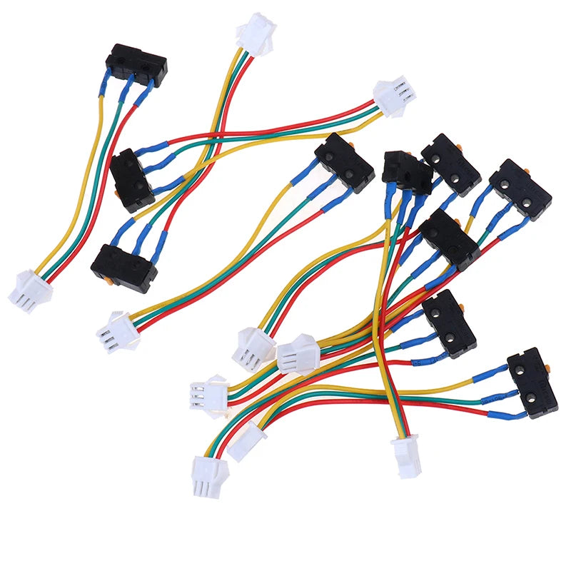 Flame Retardant Metal Micro Switch 3 Wires 0 6x1x2cm Gas Water Heater Qme