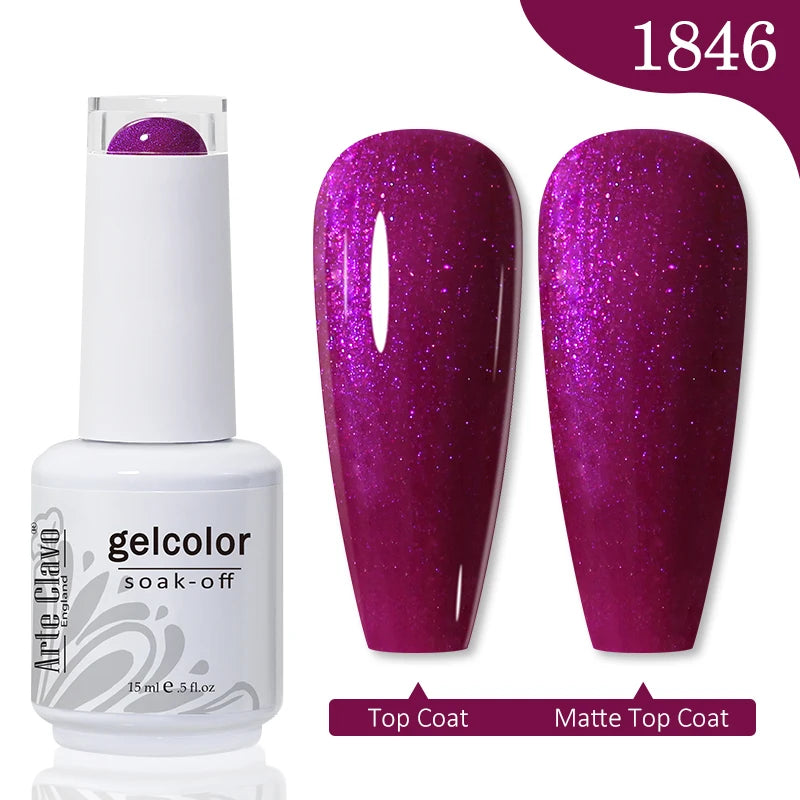 Arte Clavo Red Series Nail Polish Party Colors Gel Varnishes All Qme