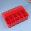 Multi-format Hard Plastic Film Storage Box Case Container 135 Black Qme Red