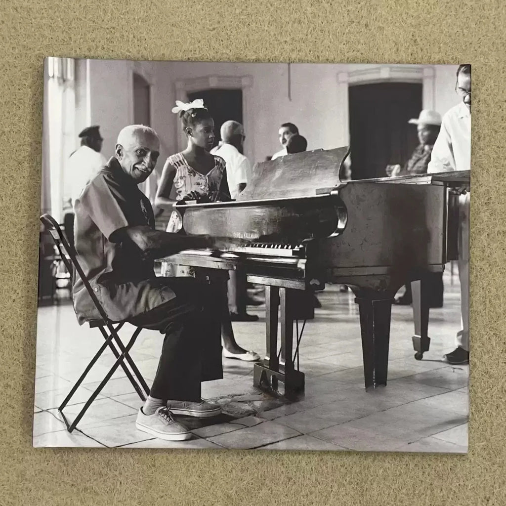 Latin Jazz Piano CD Black-and-White Piano Performance Portrait Photography Themed Cover Cuban Style Classic Track Collection Qme Jazz CD