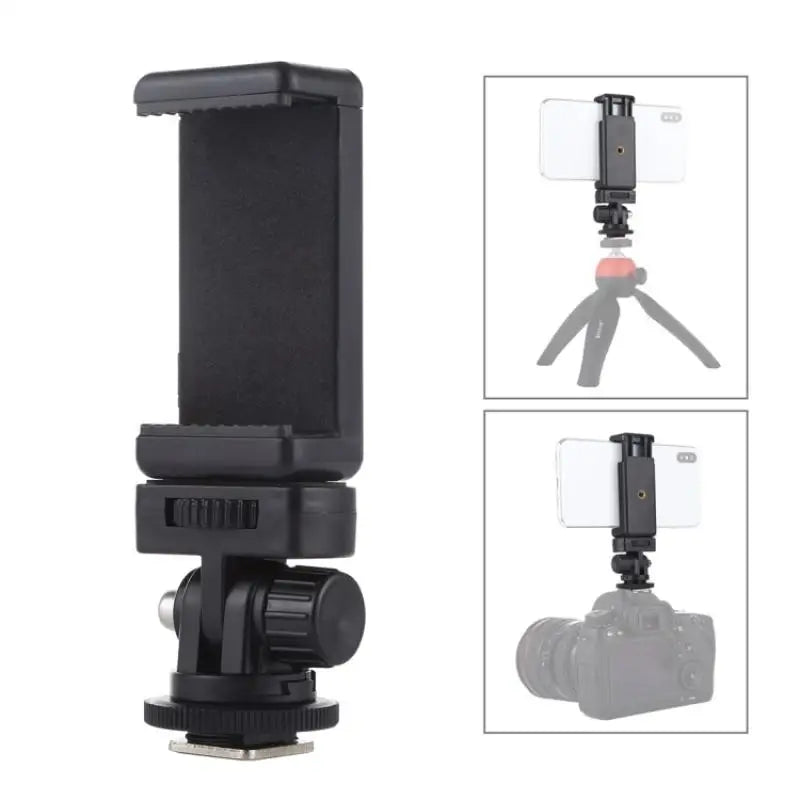 1 Monitor Flexible Tripod Adapter Phone Mount Camera Shoe Mobile Clip Qme