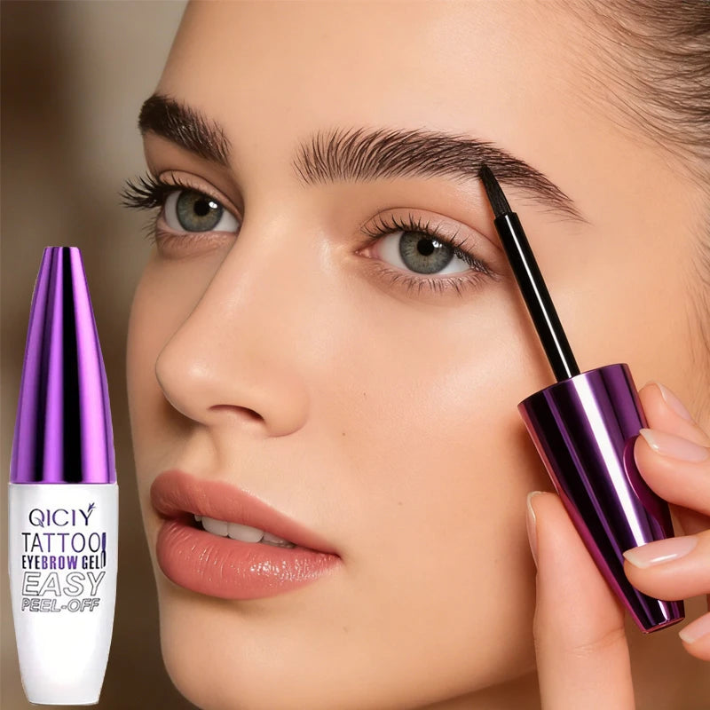 Tear Off Eyebrow Gel Waterproof Sweat Proof Available Four Colors Qme