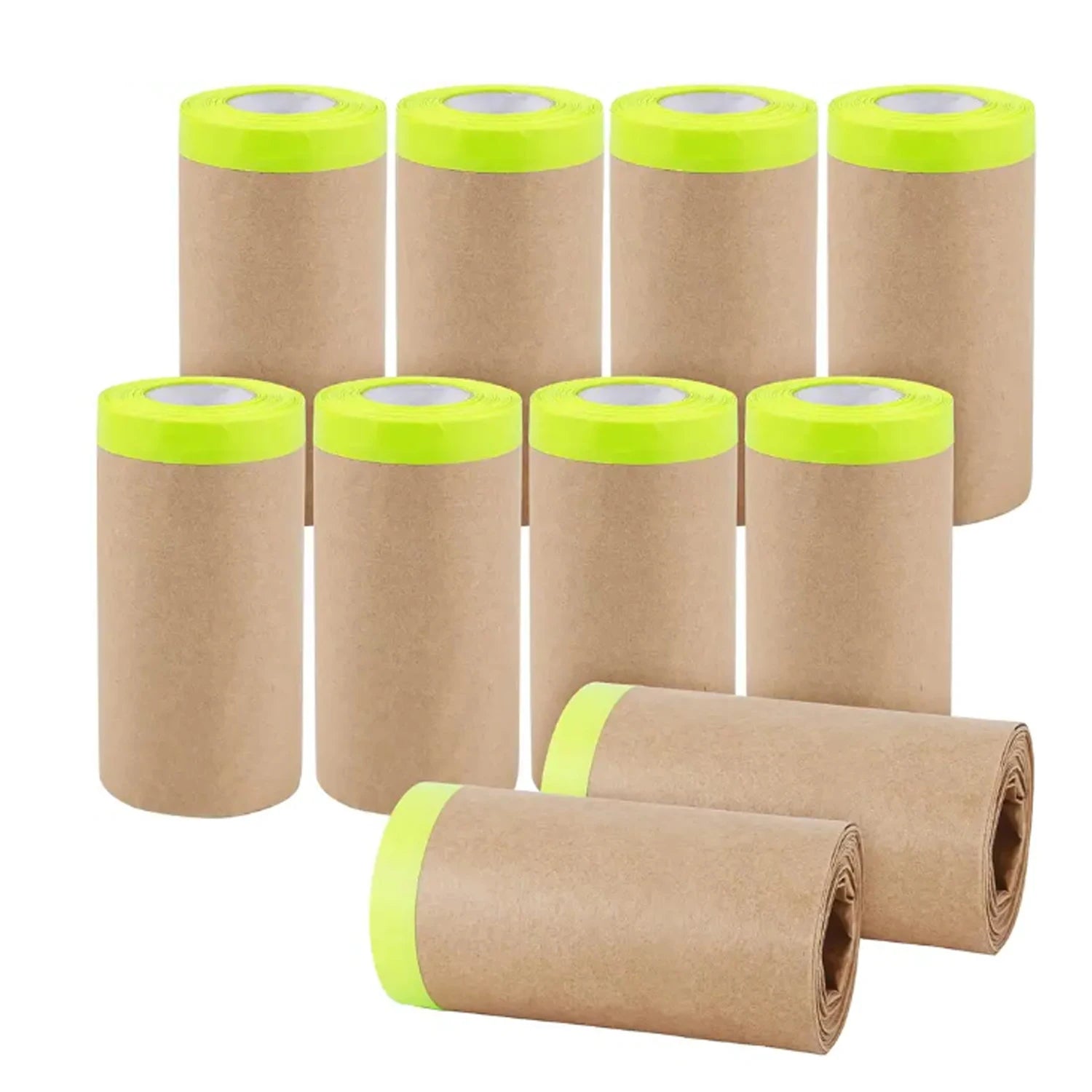 Pre-Taped Masking Paper Wall Treatment Covering For Painting Spray Masking Protective Paper Car Beauty Paint Masking Craft Paper Qme