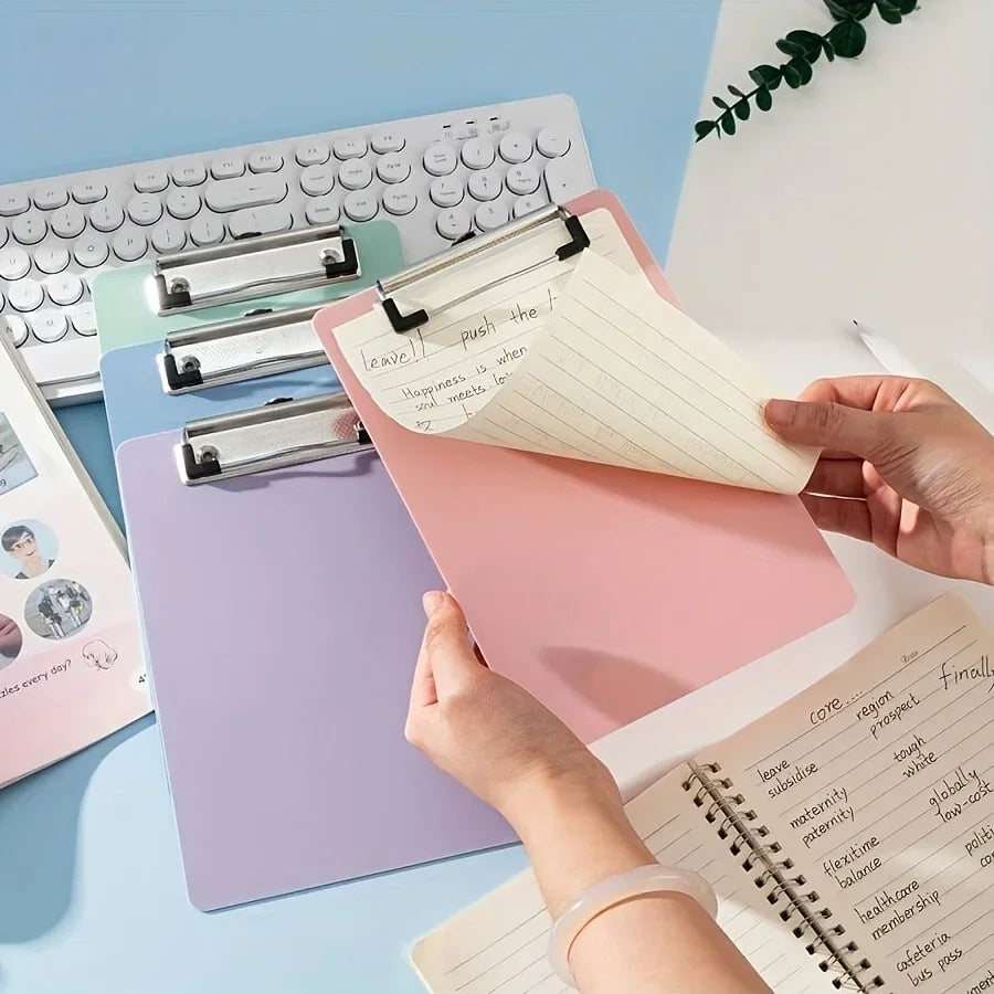 Simple A5 Bill Clipboard Memo Pad Clip Board Loose-leaf Notebook File Writing Pad Clamps Paper Holder Office School Supplies Qme
