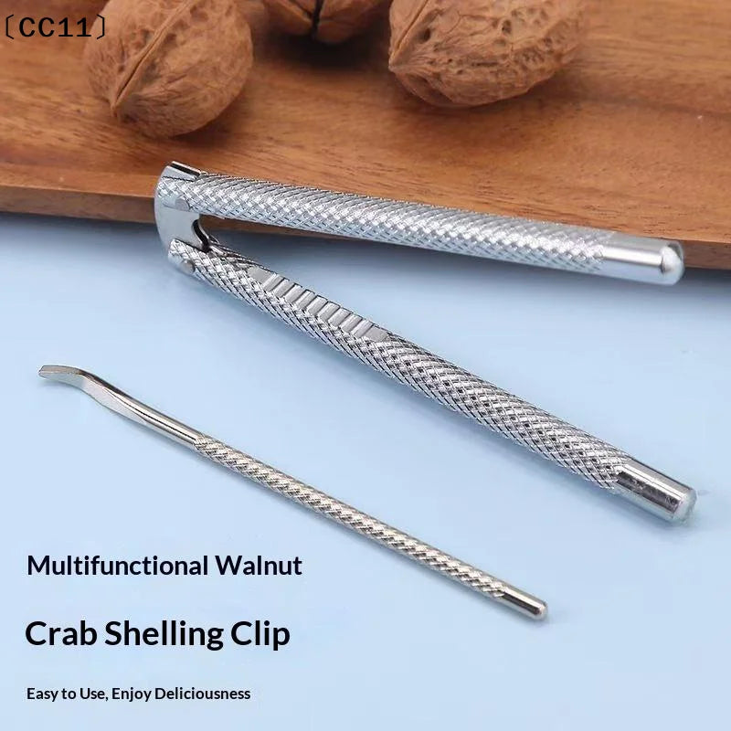 Walnut Cracker Stainless Steel Quick Crack Nut Easy Grip Heavy Duty Qme