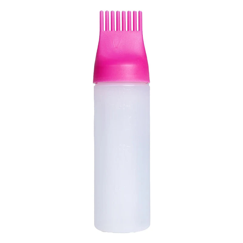 Squeeze Applicator Bottle Oil Plastic Hair Dye Coloring Dyeing Dry Qme Pink