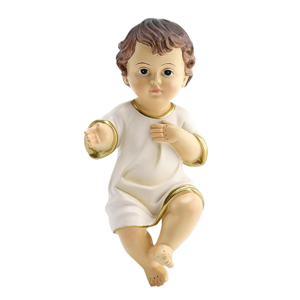 Baby Jesus Figurine Holiday Resin Nativity Ornaments Miniature Catholic Christian Statue Figurines Home Families Decors Qme