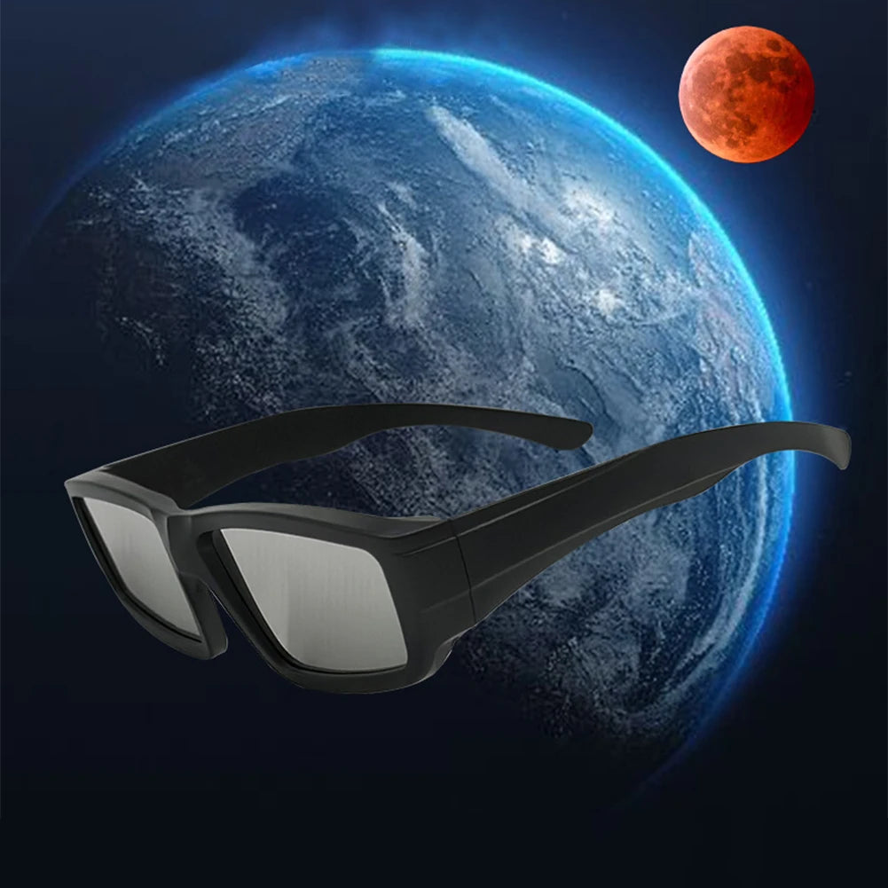 1/2/3/5 Pack Safe Shades ISO Certified Plastic Eclipse Glasses Solar Eclipse Viewing Glasses Direct Sun View Safe Eye Protection Qme