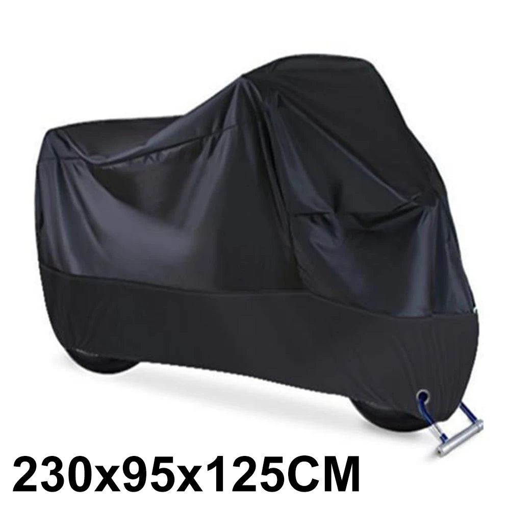 Motorcycle Cover Waterproof All Season Dustproof UV Protective Outdoor Indoor Scooter 190T Wear-resistant Fabric Motorbike Cover Qme Motorcycle cover
